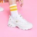 Skechers D'lites Gs White/Gold Women's 37.5