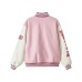 Skechers x Targetto Baseball Jacket Unisex Blossom Honey Powder Floral Honey Powder, XS