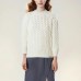 THE NORTH FACE Merino Wool Cable Sweater Sweater Unisex Ecru Белый, XL