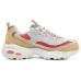 Skechers D'Lites 1.0 Chunky Sneakers Women's Low-Top White/Yellow/Red 37