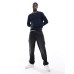Selected Homme waffle knitted jumper in navy Черный, XL