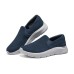 Skechers Go Walk Fle Cushioning Wear-Resistant Low-Top Casual Shoes Men's Navy Синий, 44