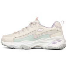Skechers D Lites 4.0 Panda Flatform Low Chunky Shoes White Women's 38.5