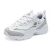 Skechers D'LITES 1.0 Anti-Slip And Wear-Resistant Support Lightweight Height Increasing Low-Top Chunky Sneakers Черно-белый, 38.5