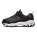 Skechers 1.0 Low Top Kids Lifestyle Shoes Black Gold Teenagers 28.5