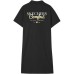 Skechers Colorful Short Sleeved Dress Women's Carbon Black Carbon Black-0018, S