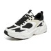 Skechers D'LITES Surfing Non-slip Wear-resistant Shock Absorption Low-Top Chunky Sneakers Men's White Black Beige WHITE BLACK BEIGE, 42