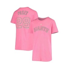 Футболка Majestic Buster Posey Giants Розовый, Large