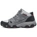 Skechers OUTDOOR MENS Cushioning Anti-Slip And Wear-Resistant Mid-Top Hiking Shoes Men Gray Серый, 45