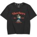 Skechers Funny Monster T Shirt Women's Carbon Black Carbon Black 0018, S