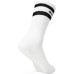 Skechers Mid Calf Socks Unisex 2 Pack 2 Pack (Carbon Black+Bright White), S