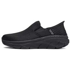 Skechers D'lux Walker Hands Free Slip-Ins Lightweight Low-Top Casual Shoes Men's All Black Черный, 40