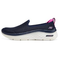 Skechers Go Walk 5 Anti-Slip And Wear-Resistant Cushioning Breathable Rebound Low-Top Casual Shoes Women's Marine Blue 39.5