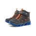 Skechers Mega Surge Abrasion Resistant Kids Lifestyle Shoes Black Blue Orange Teenagers 36